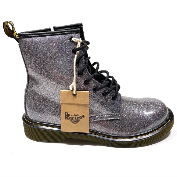 Dr. Martens Shoes - Dr. Martens Shoes 1460 Glitter Youth Boot Gunmetal